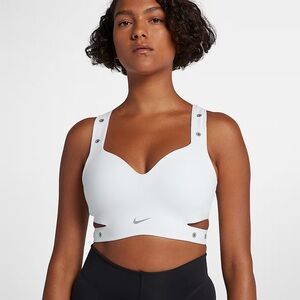 Nike City Ready Women's High Support White Cutout Sports Bra Large NWT! $75